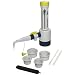 BrandTech Glass Adjustable Volume Dispensette Organic Analog Bottletop Dispenser with SafetyPrime Valve