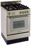 Elba Pro 24 Inch Self Cleaning Dual Fuel Range - Stainless Steel
