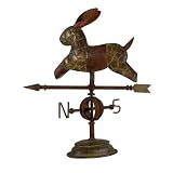 Rabbit Weathervane- Red/ Bronze