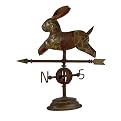 Rabbit Weathervane- Red/ Bronze