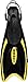 Cressi Palau Adjustable Open Heel Fins, Black/Yellow, M/L [Duplicate]