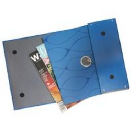 Childrens Toyshop  Electronics : Leitz Vivanto Box File A4 Card Blue Velcro Closure 3955-00-35