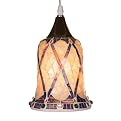 Mosaic Pendant - Beige/ Purple