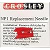Crosley Diamond Stylus Replacement Needles NP1 - Phono cartridge stylus - ABS plastic