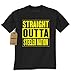 Mens Straight Outta STEELER Nation T-Shirt XX-Large Black