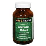 A to Z Naturals  Echinacea, 400 mg, Vegetarian Capsules , 100 capsules