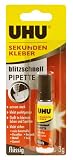 Produkt-Bild: UHU 1645570 - UHU Sekundenkleber,fl&uuml;ssig 3g, Tube mit Pipette