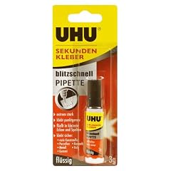 UHU 1645570 - UHU Sekundenkleber,fl�ssig 3g, Tube mit Pipette
