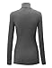 MBJ Womens Lightweight Long Sleeve Rib Turtleneck Top Pullover Sweater - Made in USA