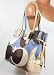 Coach Chelsea Scarf Print Charlie Tote Handbag 18970 Neutral Blue