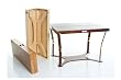 Spiderlegs P3042-LW Folding Picnic/Project Table - Light Walnut