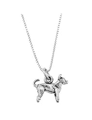 Sterling Silver Three Dimensional Chihuahua Dog Necklace