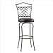 Hillsdale Wayland 24-Inch Swivel Counter Stool, Pewter with Black Vinyl