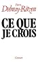 Ce que je crois