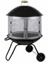 Patio Hearth Bon Fire 28-Inch Portable Fireplace with BBQ Grill and Cooking Tools