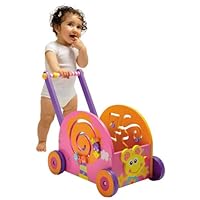 Boikido Wooden Push And Play - Mouse Wagon