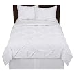 Home White Kissing Pleat Comforter Set - Full