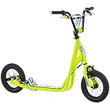 Mongoose Kids Air Tire Scooter, Neon Yellow