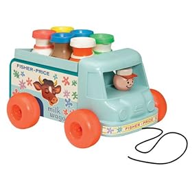  Basic Fun Fisher Price Milk Wagon