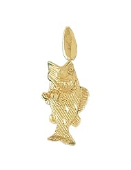 CleverEves 14K Gold Pendant Bass 7.6 - Gram(s)