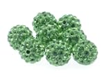 Lot de 10 perles Style Shamballa Stra...