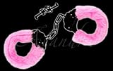LOVE HANDCUFFS WITH PINK FUR COVERS INC KEY BOXED