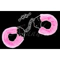 LOVE HANDCUFFS WITH PINK FUR COVERS INC KEY BOXED