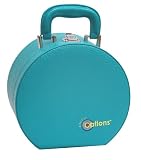 Creative Options Embellishment Hat Box, Teal Textured Pleather