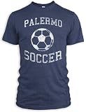 Vintage Distressed Palermo Soccer Tri-Blend T-Shirt, Indigo, L