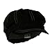 MG Ladies Brushed Canvas newsboy Hat - Black OSFM