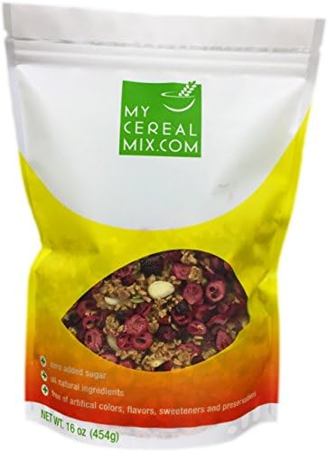 Low Carb High Protein Cereal - Nuts, Seeds and Fruits No Sugar Added All-Natural Grain-Free Cereal (Cranberry Craze)