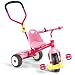 Radio Flyer Girls Deluxe Steer and Stroll Trike, Pink