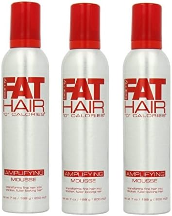 Samy Fat Hair 0 Calories Amplifying Mousse, 7 Oz (Set of 3)