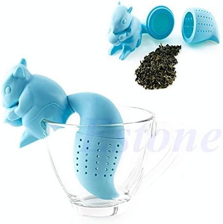 Seventhinking Squirrel Tea Infuser Loose Leaf Strainer Silicone Filter Diffuser