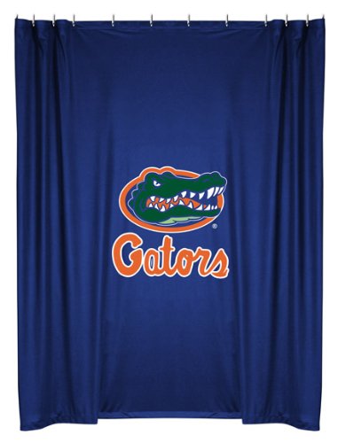 Best Quality Locker Room Shower Curtain - Florida Gators NCAA /Color Bright Blue Size 72 X 72