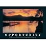 Motivational Dreams Determine Opportunity Art Print - 24" x 36"