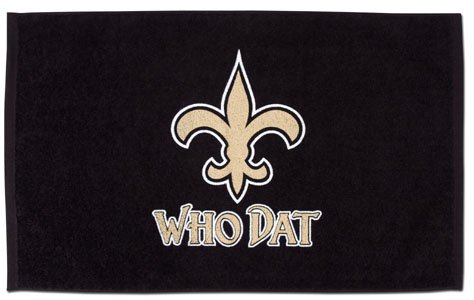 New Orleans Saints "Who Dat?" Towel (18"w X 16"h)