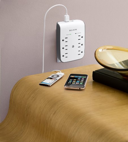 Belkin BV106050-CW 6 Outlet Surge Protector with USB