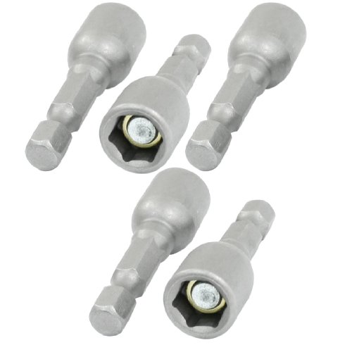 42mm Long 8mm Magnetic Quick Release Nutsetter Bit Driver Set 5 Pcs