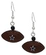 Dallas Cowboys Mini Football Dangle Earrings