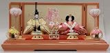 新作雛人形ひな人形平飾り親王飾り1138ピンクの雛人形