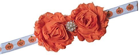 Pumpkin Headband Orange Jack O Lantern Baby Toddler Girl Gift Photo Prop Head Bands (Orange Pumpkin)