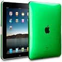 MULTI-SQUARE DESIGN CRYSTAL CASE FOR IPAD: GREEN