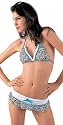 Womens Junior Size Swimwear New Micro Skirt Zebra Ruffle 2 pc Bikini Swimsuit