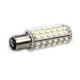 Navigation Light With Photo Sensor, Dual Contact and Offset Base Bulb Bay15d 60 LED Smd3825 3 Watt 280 Lumen By Ledwholesalers Bright White, 1476dwh