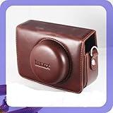 Leather Case Panasonic Lumix LX5 Camera Bag (Brown)
