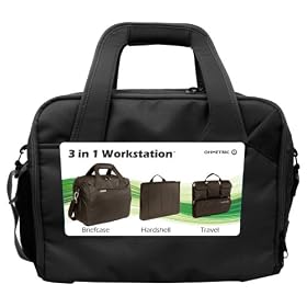 Ohmetric 30074 Notebook Briefcase with Removable Workstation and Organizer