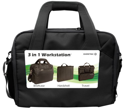 Ohmetric 30074 Notebook Briefcase with Removable Workstation and Organizer