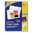 Avery Inkjet Note Cards (60) and Envelopes 4.25 X 5.5 inches