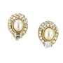 Pavilion Gold Tone Clip On Earrings